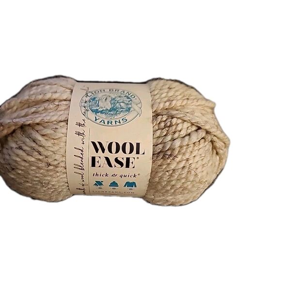 New Lion Brand Wool Ease Thick & Quick, Wheat 402 Yarn Skein Acrylic / Wool 6 Oz - Picture 1 of 9